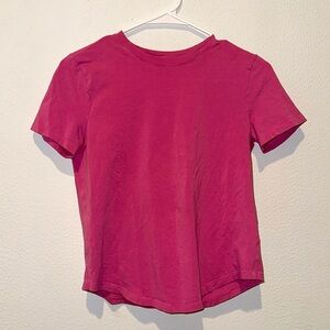 Pink lululemon T shirt
